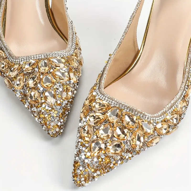 Rhinestone High Heels 4